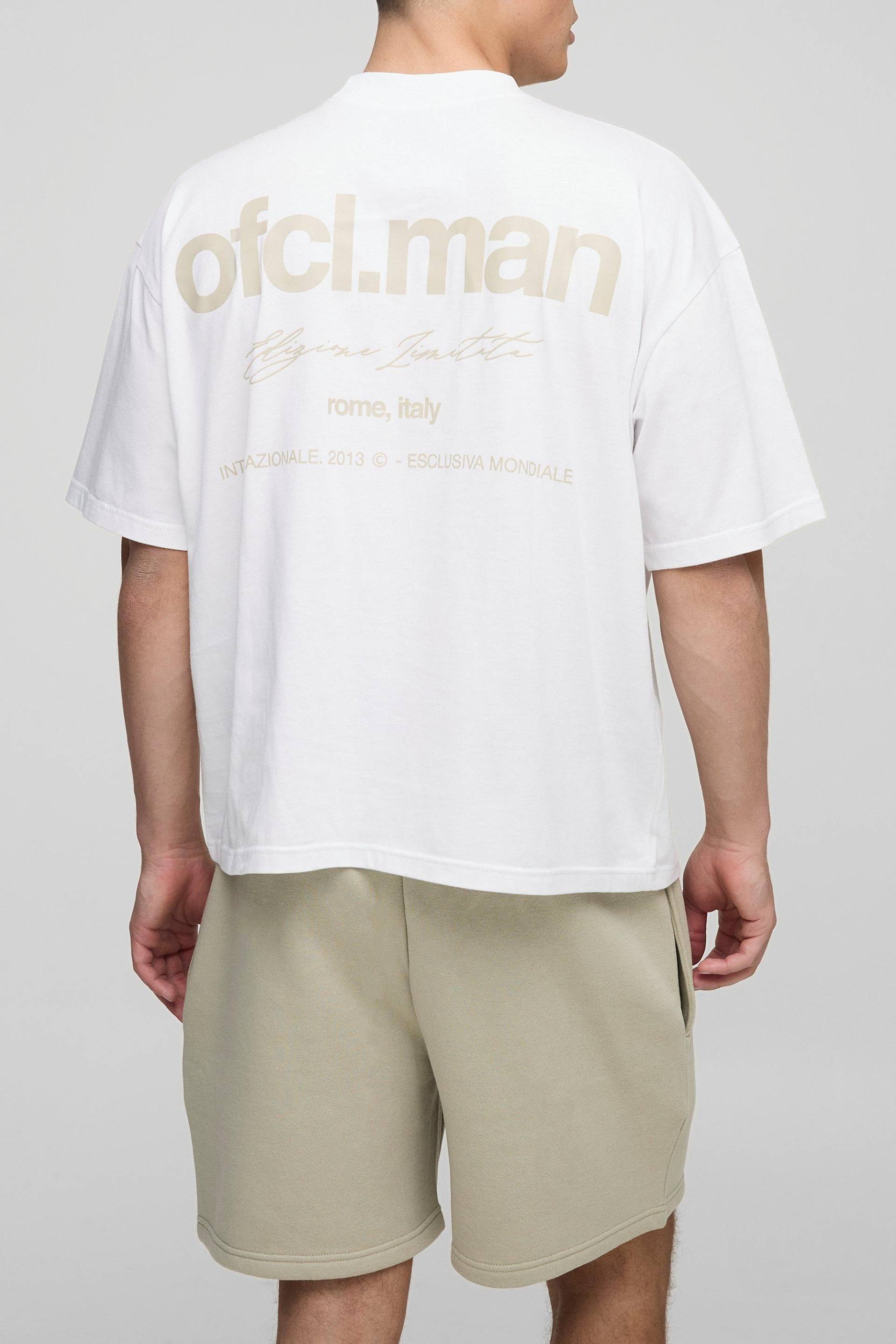 Kastiges Oversize Official Man T-Shirt und Shorts - light khaki - XL, light khaki von boohooman