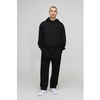 Kastiger Oversize Man Trainingsanzug mit Kapuze - Schwarz - XS, Schwarz Kastiger Oversize Man Trainingsanzug mit Kapuze - Schwarz - XS, Schwarz von boohooman