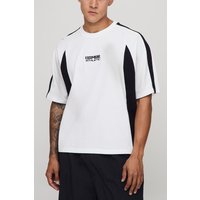 Kastiges Oversize Man T-Shirt - Weiß - M, Weiß von boohooman
