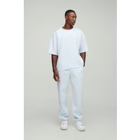 Kastiges Oversize T-Shirt und Jogginghose - Blau - M, Blau von boohooman