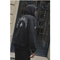 Kastiger Oversize Worldwide Hoodie mit Reißverschluss - Schwarz - XS, Schwarz Kastiger Oversize Worldwide Hoodie mit Reißverschluss - Schwarz - XS, Schwarz von boohooman