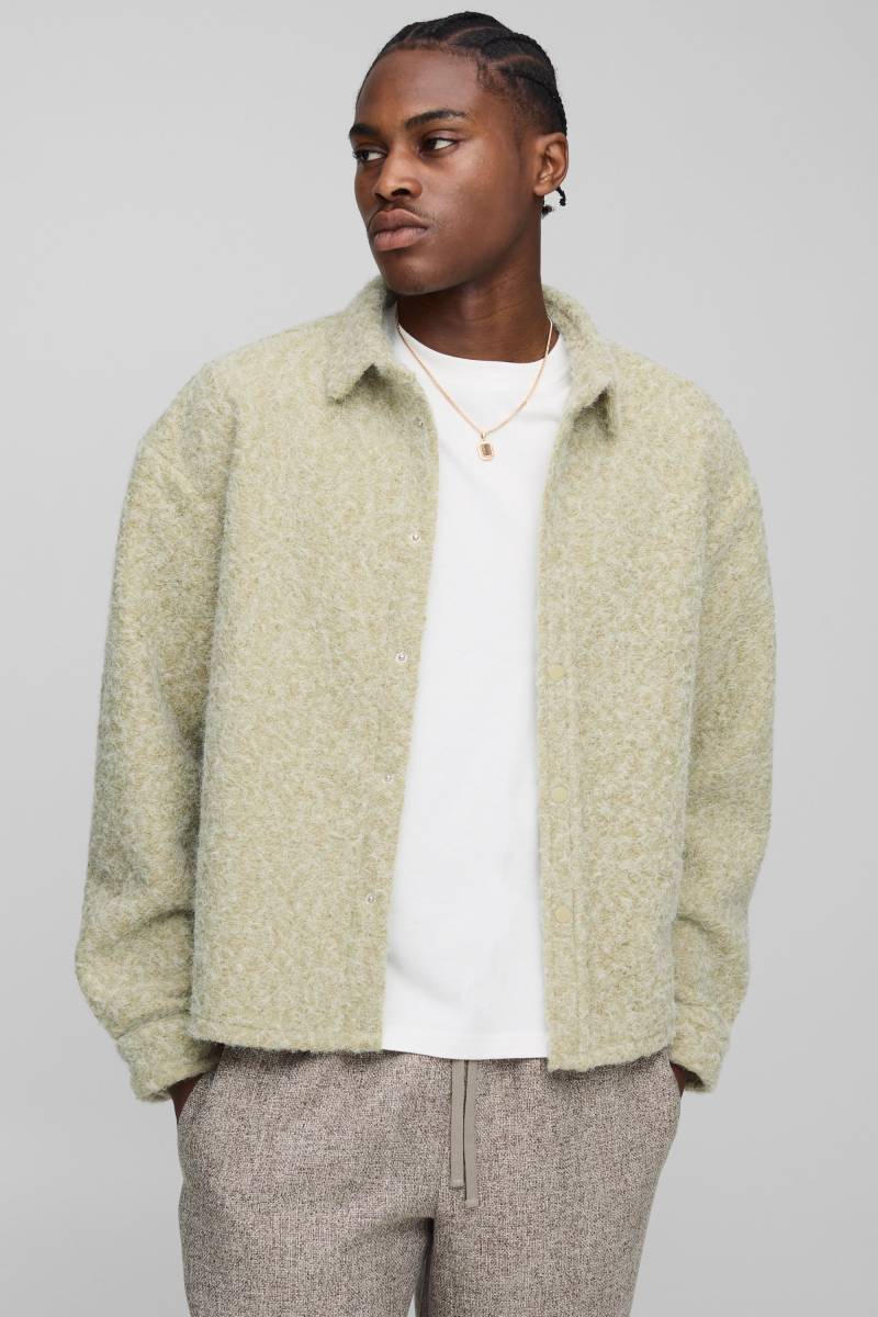 Oversize Overshirt - Grün - XS, Grün Oversize Overshirt - Grün - XS, Grün von boohooman