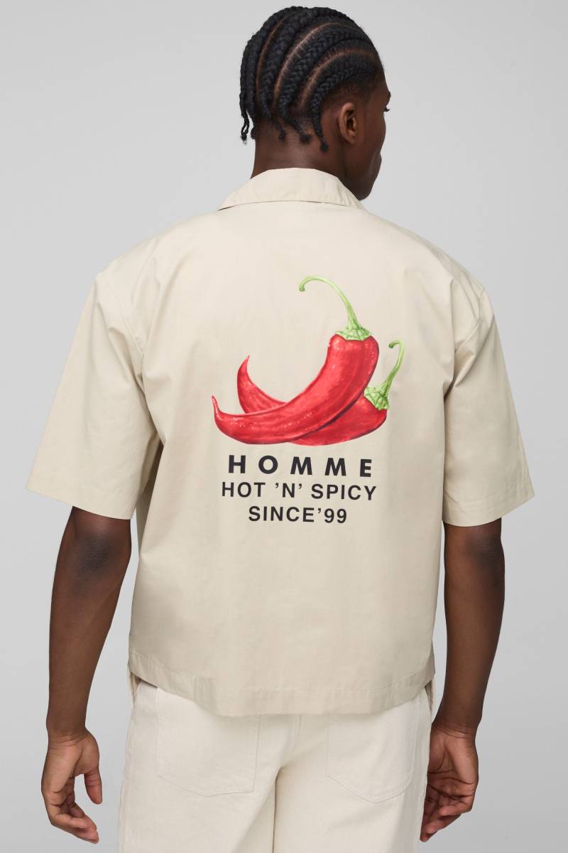 Oversize Hemd - Grau - XS, Grau von boohooman