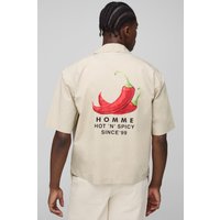 Oversize Hemd - Grau - XS, Grau von boohooman