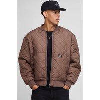 Gesteppte Oversize Bomberjacke - Braun - XS, Braun Gesteppte Oversize Bomberjacke - Braun - XS, Braun von boohooman