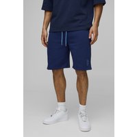 Bestickte Oversize Shorts - Blau - XS, Blau Bestickte Oversize Shorts - Blau - XS, Blau von boohooman