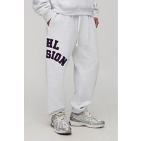 Oversize Jogginghose mit Applikation - Grau - XS, Grau Oversize Jogginghose mit Applikation - Grau - XS, Grau von boohooman