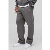 Oversize Jogginghose mit Man-Schriftzug - Grau - M, Grau von boohooman