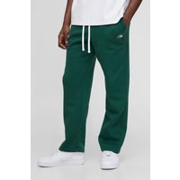 Oversized Man Script Drop Crotch Joggers - Grün - M, Grün von boohooman