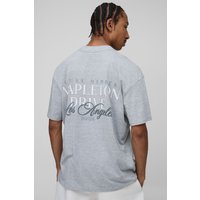 Oversize T-Shirt mit Man-Schriftzug - Grau - XS, Grau Oversize T-Shirt mit Man-Schriftzug - Grau - XS, Grau von boohooman