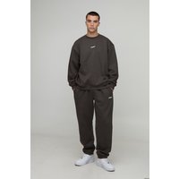 Oversized Man Sport Sweatshirt Tracksuit - Grau - XL, Grau von boohooman