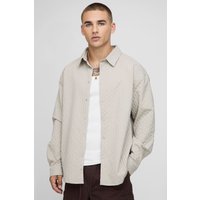 Oversize Hemd - Grau - XS, Grau Oversize Hemd - Grau - XS, Grau von boohooman