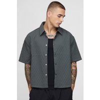 Oversize Hemd - Grau - XS, Grau Oversize Hemd - Grau - XS, Grau von boohooman