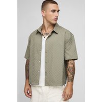 Oversize Hemd - Khaki - XS, Khaki von boohooman