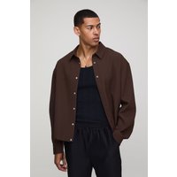 Oversize Ripstop Cargohose - Braun - S, Braun von boohooman