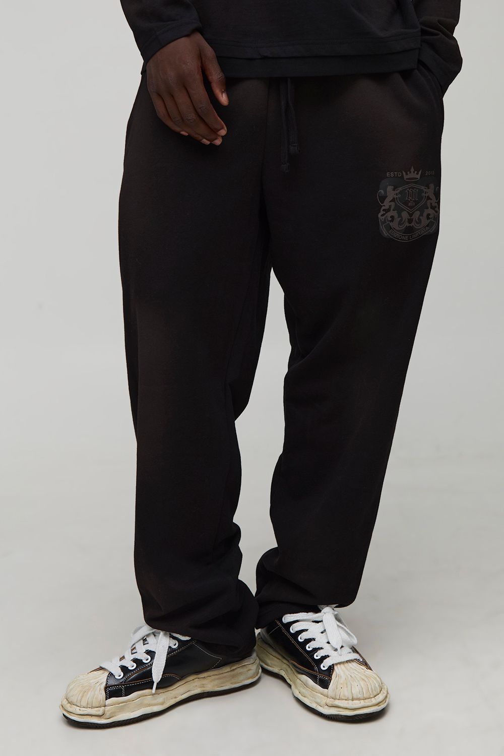 Oversize Jogginghose mit Print - Schwarz - XS, Schwarz Oversize Jogginghose mit Print - Schwarz - XS, Schwarz von boohooman