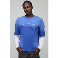 Oversize T-Shirt - Grau - XS, Grau Oversize T-Shirt - Grau - XS, Grau von boohooman