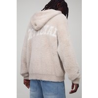 Kastiger Oversize Western Hoodie - Grau - XS, Grau Kastiger Oversize Western Hoodie - Grau - XS, Grau von boohooman