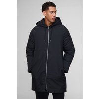 Parka-Jacke mit Trichterkragen - Schwarz - L, Schwarz Parka-Jacke mit Trichterkragen - Schwarz - L, Schwarz von boohooman