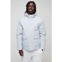 Parka mit Kapuze - Grau - S, Grau Parka mit Kapuze - Grau - S, Grau von boohooman