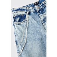 Perlen Jeans-Kette - Silber - ONE SIZE, Silber von boohooman
