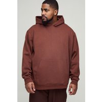 Plus 330Gmode Basic Oversize Hoodie - Braun - XXXL, Braun von boohooman