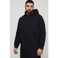 Plus 330Gmode Basic Hoodie - Schwarz - XXXXL, Schwarz von boohooman