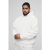 Plus 330Gmode Basic Hoodie - Weiß - XXXXXL, Weiß von boohooman