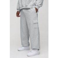 Plus 330Gmode lockere Basic Cargo-Jogginghose - Grau - XXXXL, Grau von boohooman