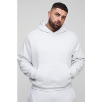 Plus Basic Boxy Over the Head Hoodie - Grau - 3XL, Grau von boohooman