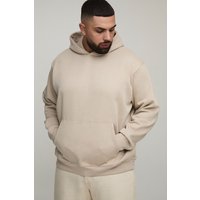 Plus Basic Oversize Hoodie - Grau - 4XL, Grau von boohooman