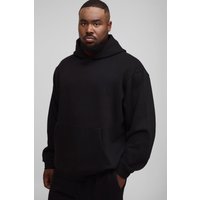 Plus Basic Oversize Hoodie - Schwarz - 4XL, Schwarz von boohooman