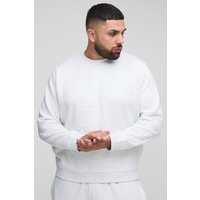 Plus Basic Regular Fit Crew Neck Sweatshirt - Grau - 3XL, Grau von boohooman