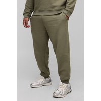 Plus Basic Jogginghose - Khaki - 2XL, Khaki von boohooman