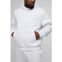 Plus Basic Regular Fit Over the Head Hoodie - Grau - 3XL, Grau von boohooman
