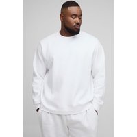 Plus Basic Rundhals-Sweatshirt von boohooman