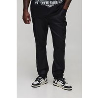 Plus beschichtete Skinny Jeans - Schwarz - 44, Schwarz von boohooman