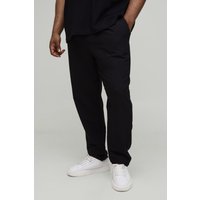 Plus Slim Stretch Hose mit elastischem Bund - Schwarz - 2XL, Schwarz von boohooman
