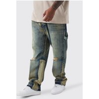 Plus Jeans mit geradem Bein von boohooman