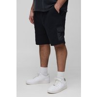 Plus Jersey-Shorts mit Utility-Taschen von boohooman