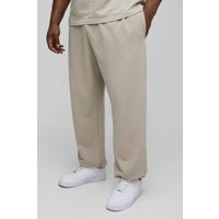 Plus Oversize Basic Jogginghose - light khaki - 4XL, light khaki Plus Oversize Basic Jogginghose - light khaki - 4XL, light khaki von boohooman