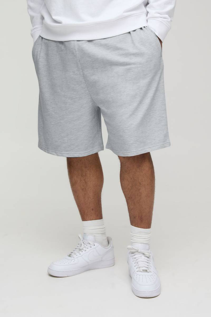 Plus Oversize Basic Shorts - Grau - 2XL, Grau von boohooman