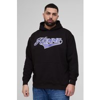 Plus Oversize Homme Hoodie von boohooman