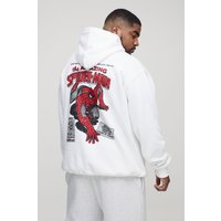 Plus Oversize Hoodie mit lizenziertem Spiderman-Print von boohooman