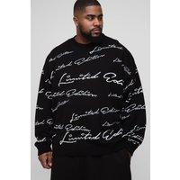Plus Oversize Limited Edition Strickpullover von boohooman
