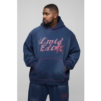 Plus Oversize Limited Hoodie mit Kontrast-Naht von boohooman