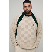 Plus Oversize Retro Fußball Poloshirt von boohooman