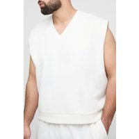 Plus Oversize Scuba vesttop mit V-Ausschnitt von boohooman