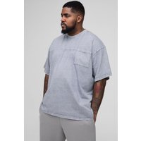 Plus Oversize T-Shirt mit Taschen von boohooman