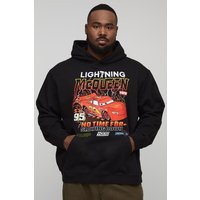 Plus Oversized Disney Cars License Print Hoodie - Schwarz - 2XL, Schwarz von boohooman